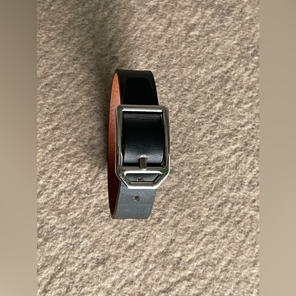 Hermes double sided bracelet, black and gold. - Picture 3 of 4